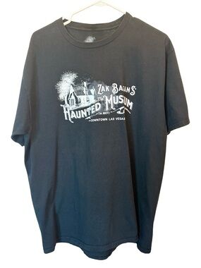 Zak Bagans Haunted Museum Las Vegas Graphic Tee XL Black Horror T Shirt